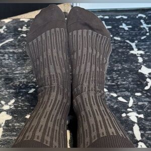 No Brand Men’s Brown Striped Dress Socks Size 8-12